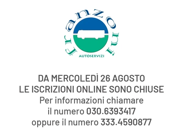Iscrizioni chiuse